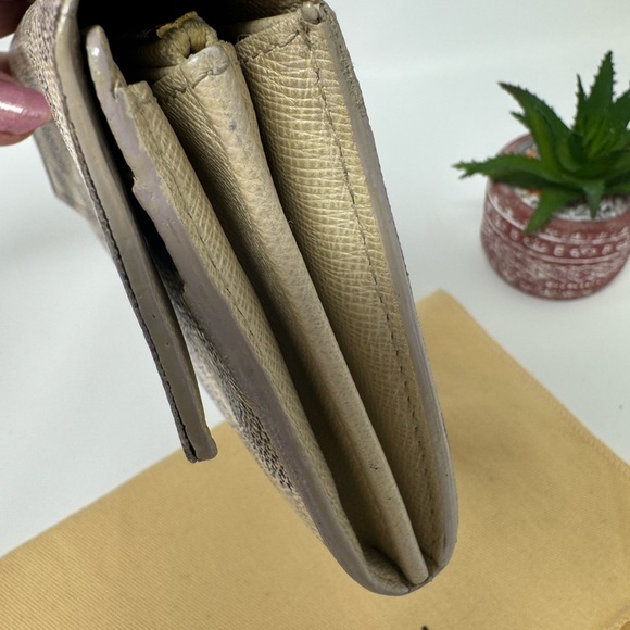 10273 Louis Vuitton Damier Azur Portefeuille Sarah Long Bifold Wallet - Picture 7 of 14